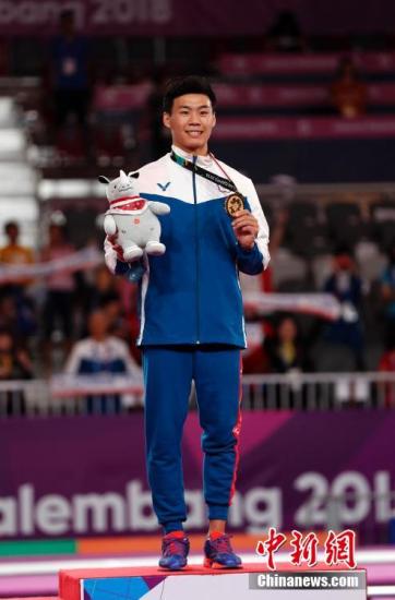 唐嘉鸿夺男子单杠冠军 中国台北体操两金创造历史