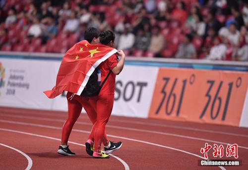中国再度包揽亚运会女子链球冠亚军