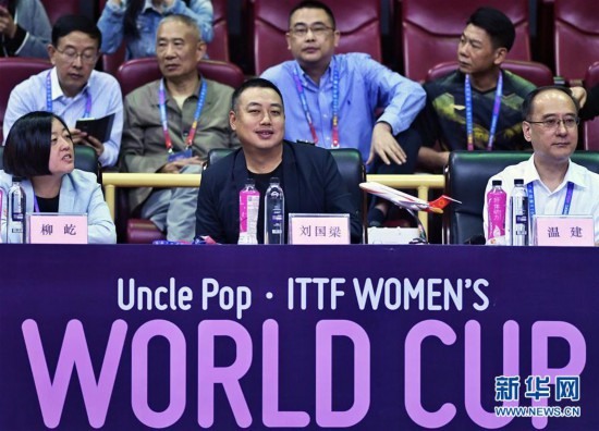 （体育）（2）乒乓球——刘国梁现身女乒世界杯