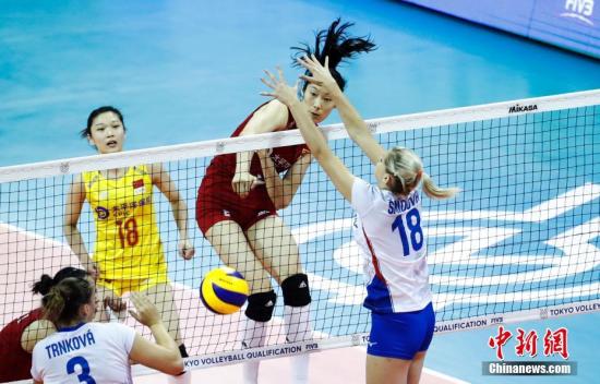 奥运资格赛：中国女排3：0击败捷克队 获得开门红