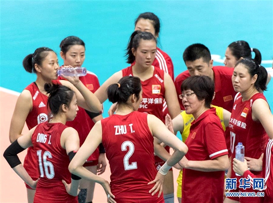 女排世界杯：中国队战胜韩国队