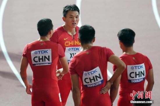 田径世锦赛	：中国男子接力第六 顺利拿下奥运入场券