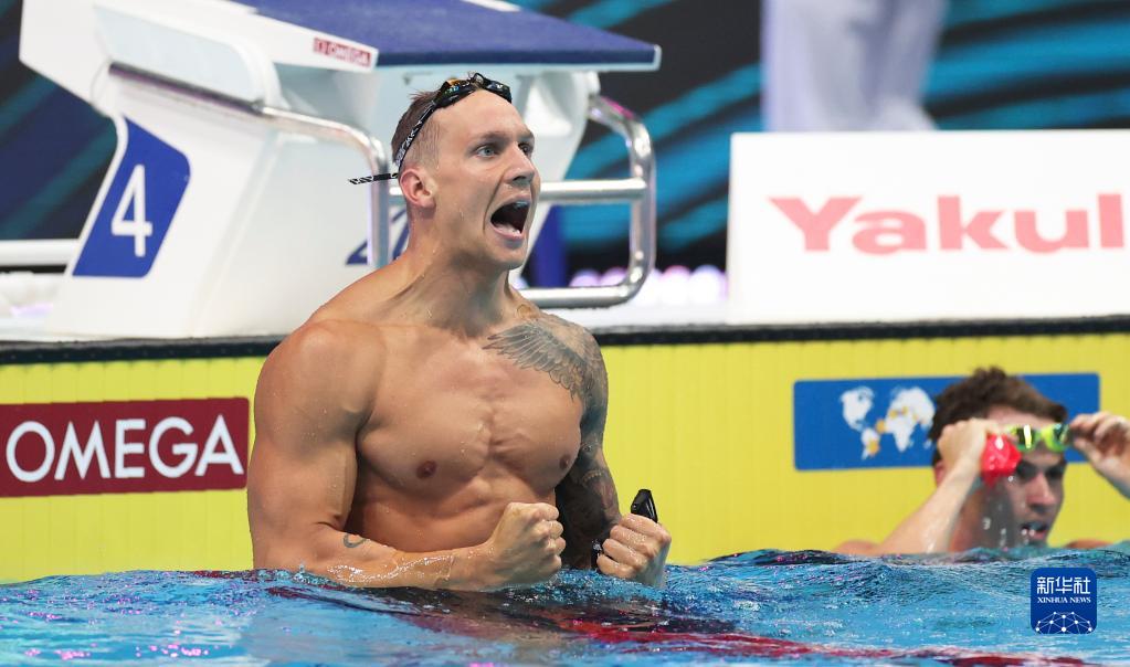 游泳世锦赛：美国选手获得男子50米蝶泳金牌