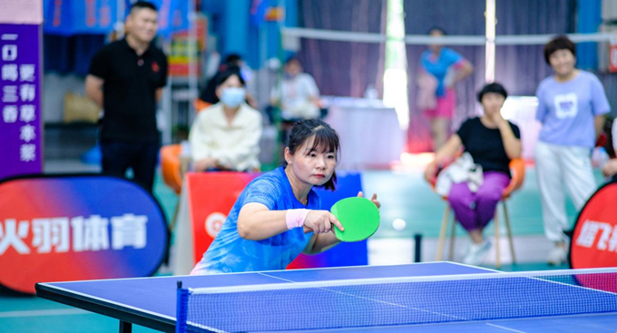 2022年郑州高新区“千村百镇”系列产品体育活动乒乓球比赛开赛